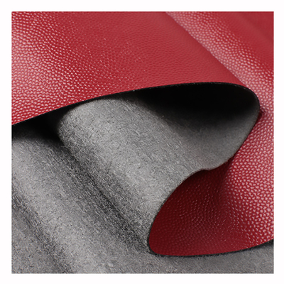 Rose Red Furniture Leather Fabric 0.55mm Kunstmatig Suèdeleer
